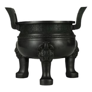 纯黄铜楚大鼎摆件家居办公室铜鼎装饰品客厅香炉鼎礼品香炉工艺品