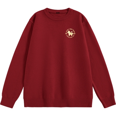 班尼路S&K系列男本命年红色上衣