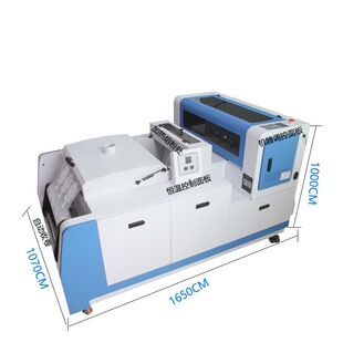 短袖 印花服装 DTF打印机 烫画打印抖粉烘干一体机数码 白墨柯式