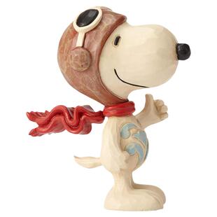 美国snoopy周边正版石树脂飞行员史努比公仔玩偶手办模型桌面摆件