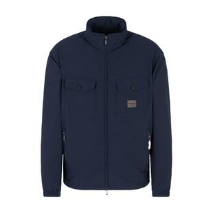 EMPORIO ARMANI/阿玛尼秋冬新款男士短款泡泡纱工装夹克运动外套