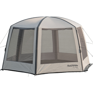 Naturehike挪客充气天幕帐篷户外大型露营六角凉棚防雨防晒遮阳棚
