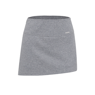 樱桃KIRSH 韩系不规则开衩短款半裙短裙女2026春夏休闲显瘦A字裙