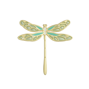 宇宙记号「梦的博物学-蜻蜓」ESREVINU原创设计 镀金立体胸针礼物