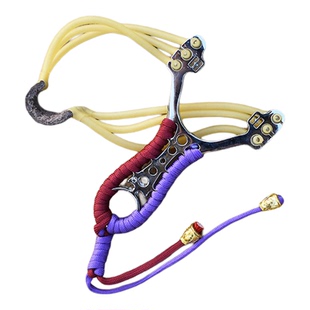 弹弓户外三卡圆皮筋弹弓大威力高精度强力新款成年人钢珠专用高弹