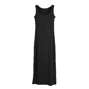 春夏季大码吊带背心裙过膝长款宽松无袖连衣裙胖MM莫代尔打底裙子