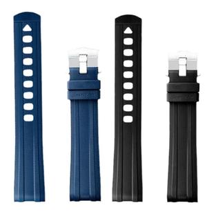 适配欧米茄海马300表带橡胶原装款海马氟橡手表带男士海马300胶带