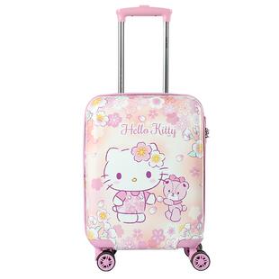 麦斯卡helloKitty儿童行李箱女拉杆箱小型可爱18寸旅行登机密码箱