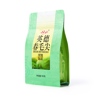 知福茶叶2025新茶明前英德春毛尖绿茶浓香茉香绿茶袋装180g散茶