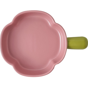 陶瓷造型好看的盘子高颜值手柄盘焗烤碗可用微波炉烤盘水果沙拉盘