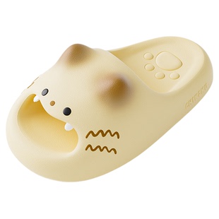 chikoku卡通猫爪拖鞋男厚底足弓支撑情侣居家防滑洗澡厚底凉拖鞋