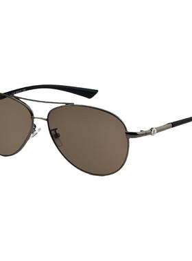 水晶眼镜男款飞行员式石头镜蛤蟆镜高档太阳镜茶色墨镜司机护目镜