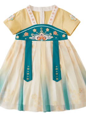 女大童夏季短袖古风汉服唐装