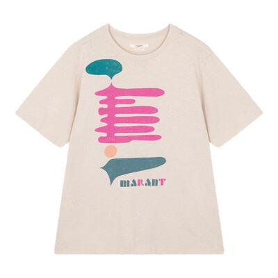 ISABEL MARANT ETOILE 印花圆领套头女款短袖T恤银泰百货 301604