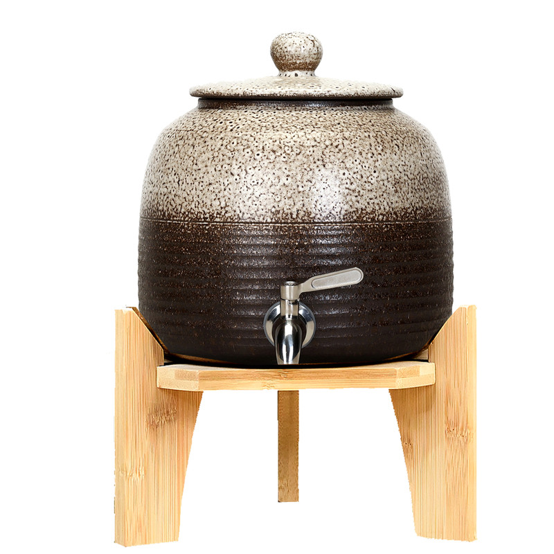 听壶居日式粗陶泡酒瓶4.5L
