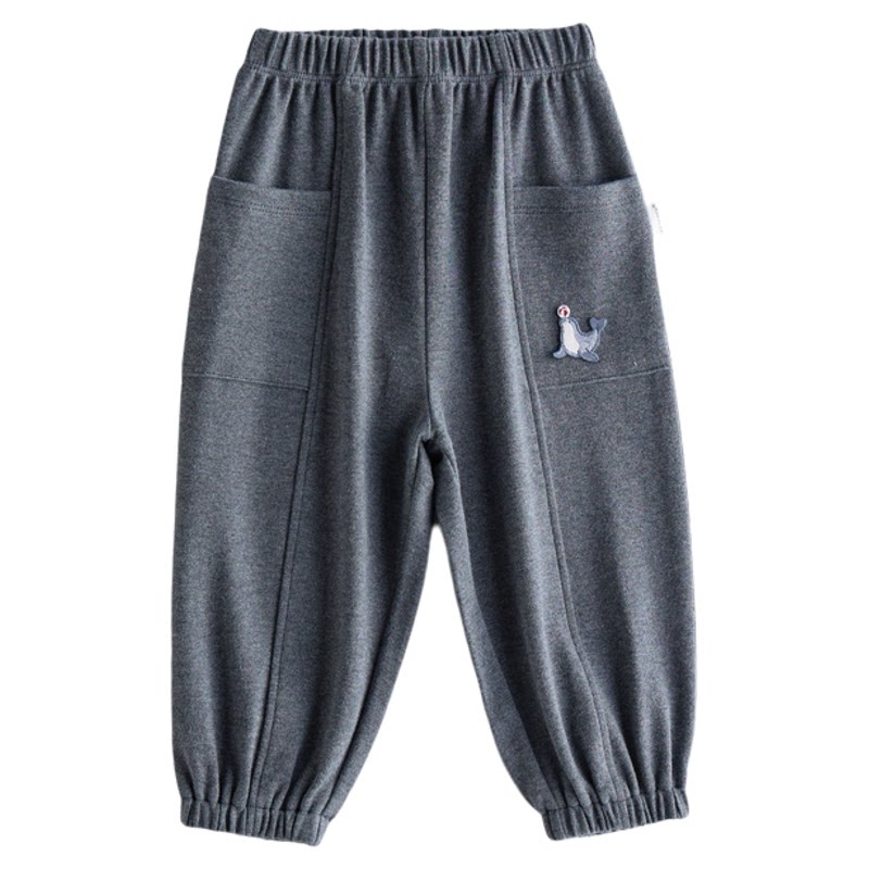 【新品】OAK FAMILY儿童裤子舒柔棉秋季轻暖长裤宽松休闲裤