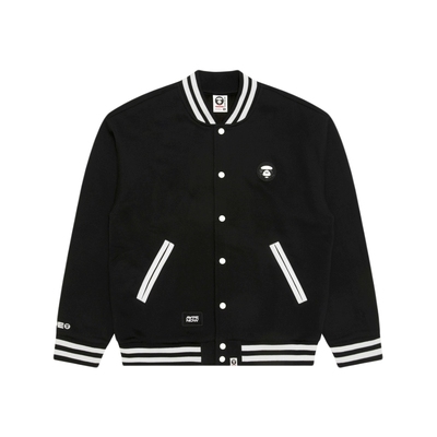 Aape猿人徽章薄绒卫衣棒球服外套