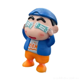 暴富蜡笔小新车载摆件汽车内车外装饰品车顶玩偶可爱车尾公仔挂件