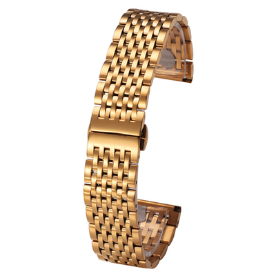 超薄表带手表配件实心精钢送弧口