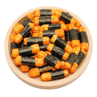 日式海苔卷小粹米果卷 非油炸海苔小卷饼干 海带零食日本柿种米果