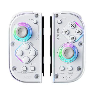 AOLION澳加狮J20 PRO骑士适用Switch手柄JoyCon分体手柄NS2代左右手柄HD震动宏编程宝可梦ZA无线蓝牙oled配件