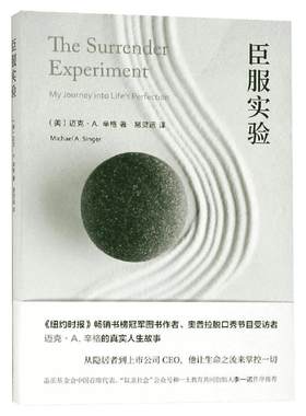 臣服实验原版 迈克尔辛格 从隐居者到上市公司CEO的人生智慧与修养 清醒的活 不羁的灵魂作者 迈克A辛格自传 畅销书成功励志非原版