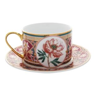 俄皇LOMONOSOV俄罗斯之花系列下午茶茶具高档精致陶瓷咖啡杯碟