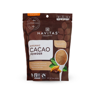 现货~Navitas Cacao未碱化原生纯可可粉无麸无添加糖227g热巧生酮