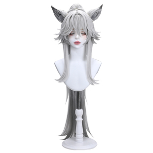 三分妄想明日方舟荒芜拉普兰德 无序的谦卑cos假发渐变无定金发卡