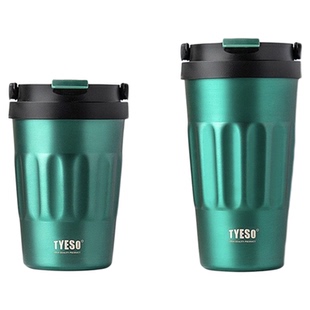 TYESO泰硕复古咖啡杯车载保温杯手提便携随手杯跨境304不锈钢水杯