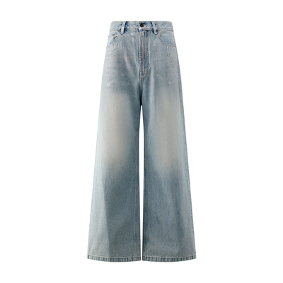 【黄子弘凡同款】涂层水洗牛仔裤