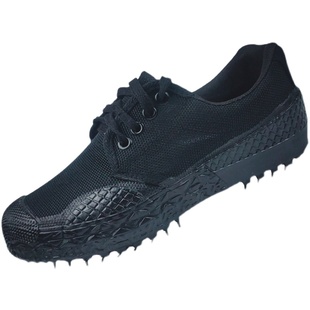 正品3517解放鞋男低帮秋季黑色保安防滑耐磨女工地劳保鞋干活胶鞋