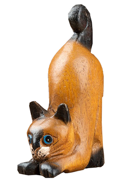 泰国木雕东南亚风猫咪旅游纪念品