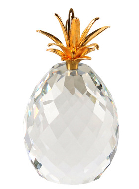 现代轻奢艺术透明水晶水果菠萝