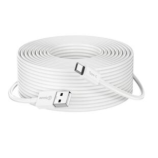 毕亚兹加长数据线3/5/8米适用华为小米2云台版萤石安卓usb转typec摄像头监控超延长tpyec超级快充电线器6A