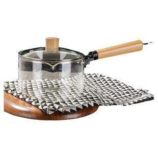 高硼硅玻璃锅耐热汤锅奶锅透明银耳汤锅泡面碗可电陶炉辅食养生锅