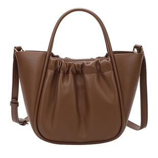 包包2025新款真皮轻奢女包单肩包水桶包春夏手提菜篮子包斜挎包包