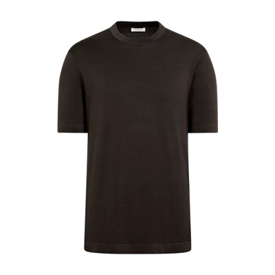 Suitsupply深棕色棉混纺针织衫