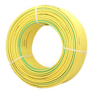 国标BVR黄绿双色接地线单芯多股软铜地线2.5/4/6/16/25平方电线