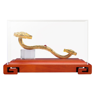 金色花丝《吉祥如意》黄铜摆件家居客厅办公室装饰品开业乔迁礼品