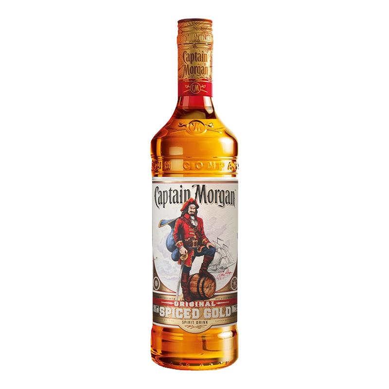 摩根船长金朗姆酒Captain Morgan进口洋酒鸡尾酒基酒烘焙 700ml