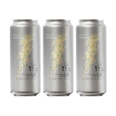 山乘山野米铺西打果酒500ml*3罐