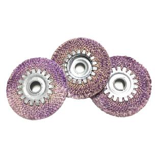 包邮正品莉祥麻轮抛光轮铁芯100抛光片紫色轮抛光碟4寸角磨机打磨