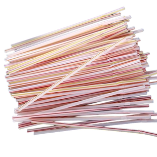 100-1000支一次性吸管弯头饮料果汁豆浆吸管21cm*0.5厘米特价