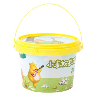 晨光橡皮泥小麦粉彩泥面粉无毒儿童食品级粘土幼儿园专用黏土24色12色桶装安全