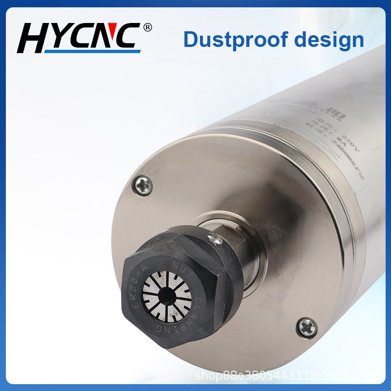 2.2KW水冷主轴电机跨境货源220V 380VER20数控铣床雕刻机主轴电机