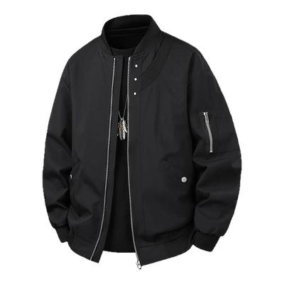 飞行夹克外套男棒球服特大码男装
