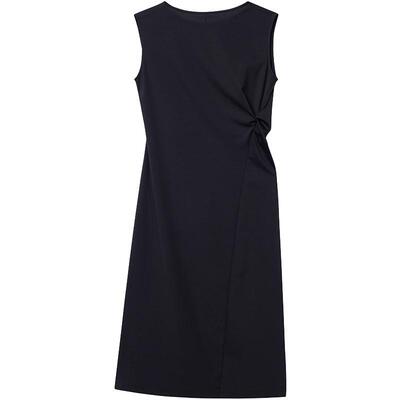 BLUE ERDOS26夏季新品简约通勤显瘦扭结收腰无袖连衣裙B2265I088