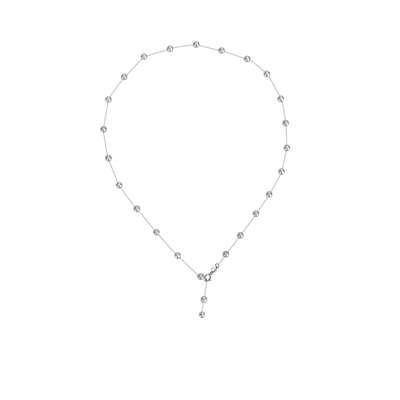 天然白片珍珠满天星项链手链