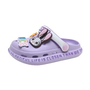 洞洞鞋女童拖鞋儿童夏季室内防滑女孩沙滩鞋可爱宝宝凉拖卡通凉鞋